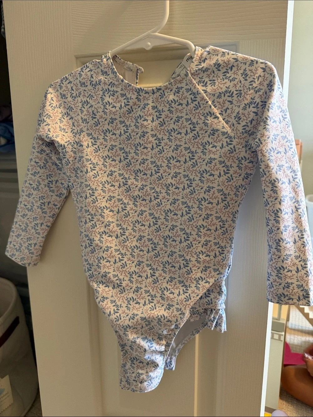 Minnow 2T Floral Rash guard swim Toddler Girls One Piece